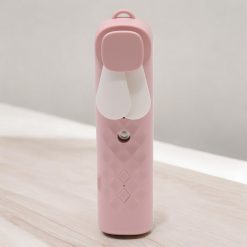 Pulverizador Facial Rosa USB con ventilador