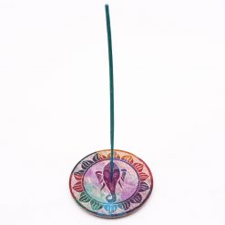 Alternative view of Porta-incienso Disco de Esteatita - Ganesha