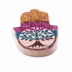 Porta Incienso Hamsa de Esteatita  - Árbol de la Vida
