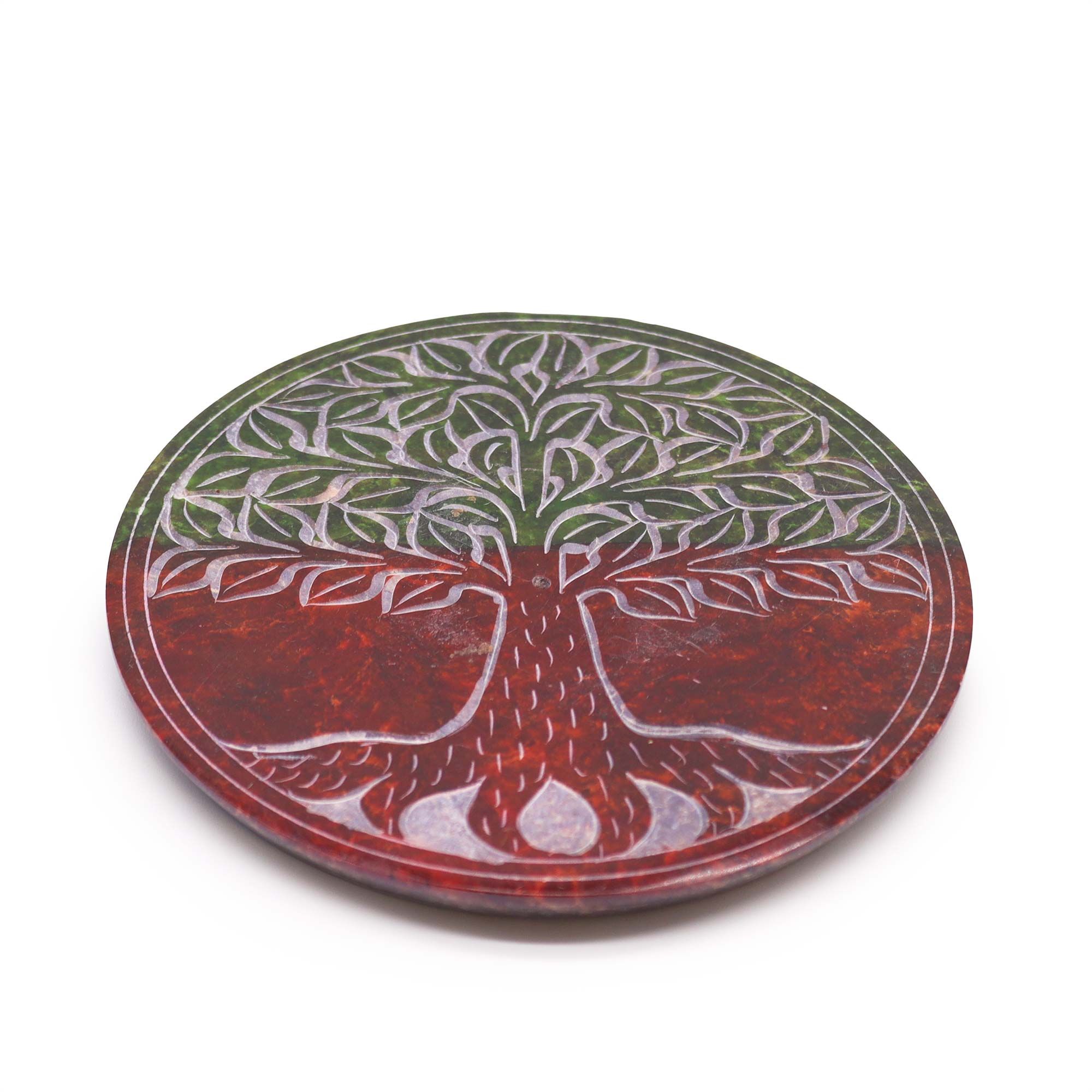 Porta-incienso Disco de Esteatita - Árbol de la Vida