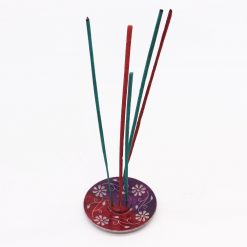 Alternative view of Porta-incienso Disco de Esteatita - Floral (porta 5 varillas)