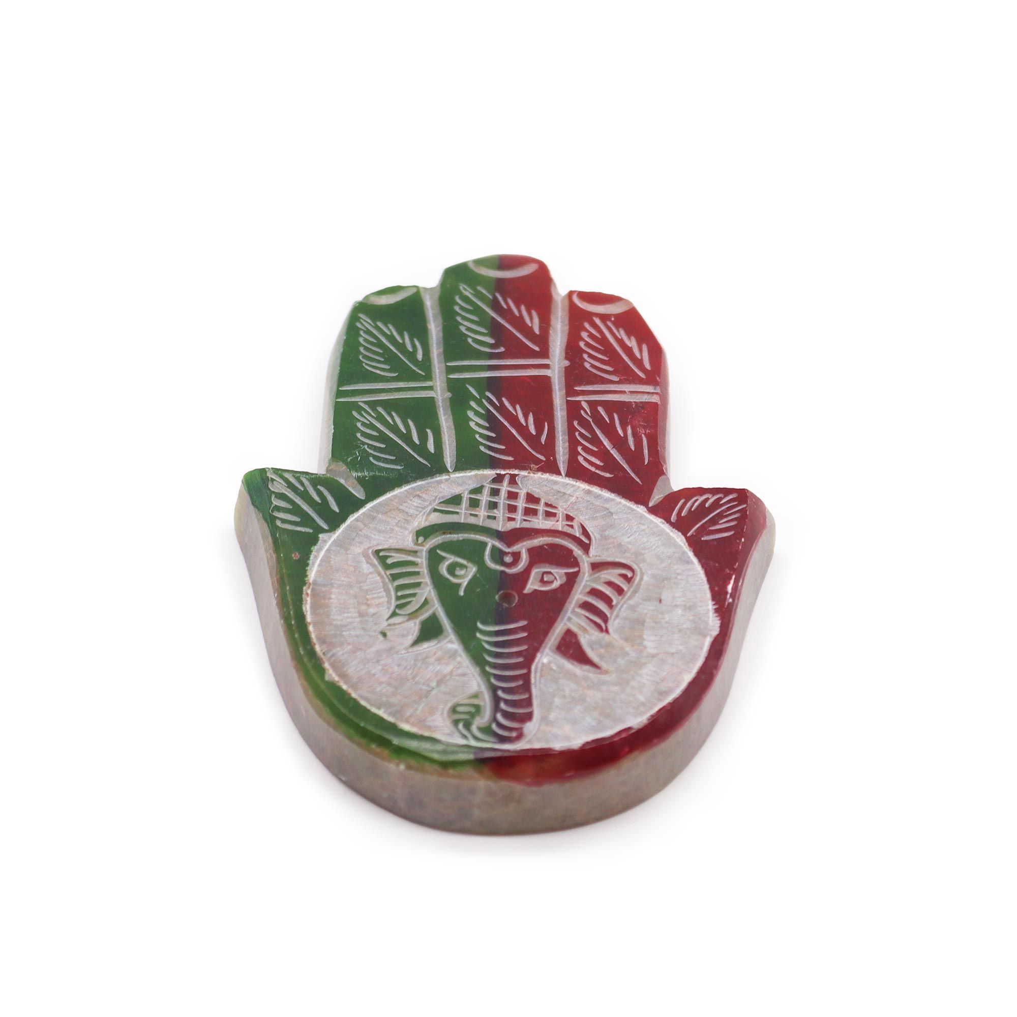 Porta-incienso Hamsa de esteatita - Ganesha - Imagen 3