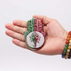 Alternative view of Porta-incienso Hamsa de esteatita - Ganesha