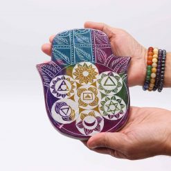 Alternative view of Porta-incienso Hamsa - 7 Chakra