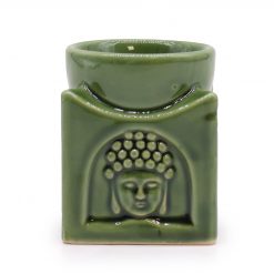 Quemador de Aceite Buda Cuadrado - Jade Oscuro