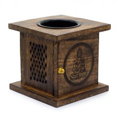 Quemador de Aceite en Madera de Mango - Buda
