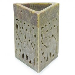 Quemador de aceite de Esteatita Triangular - Elefante