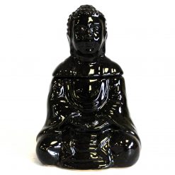 Quemador de Aceite Buda Sentado - Negro