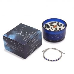 Vela del Zodiaco con Pulsera de Piedras Preciosas - Tauro