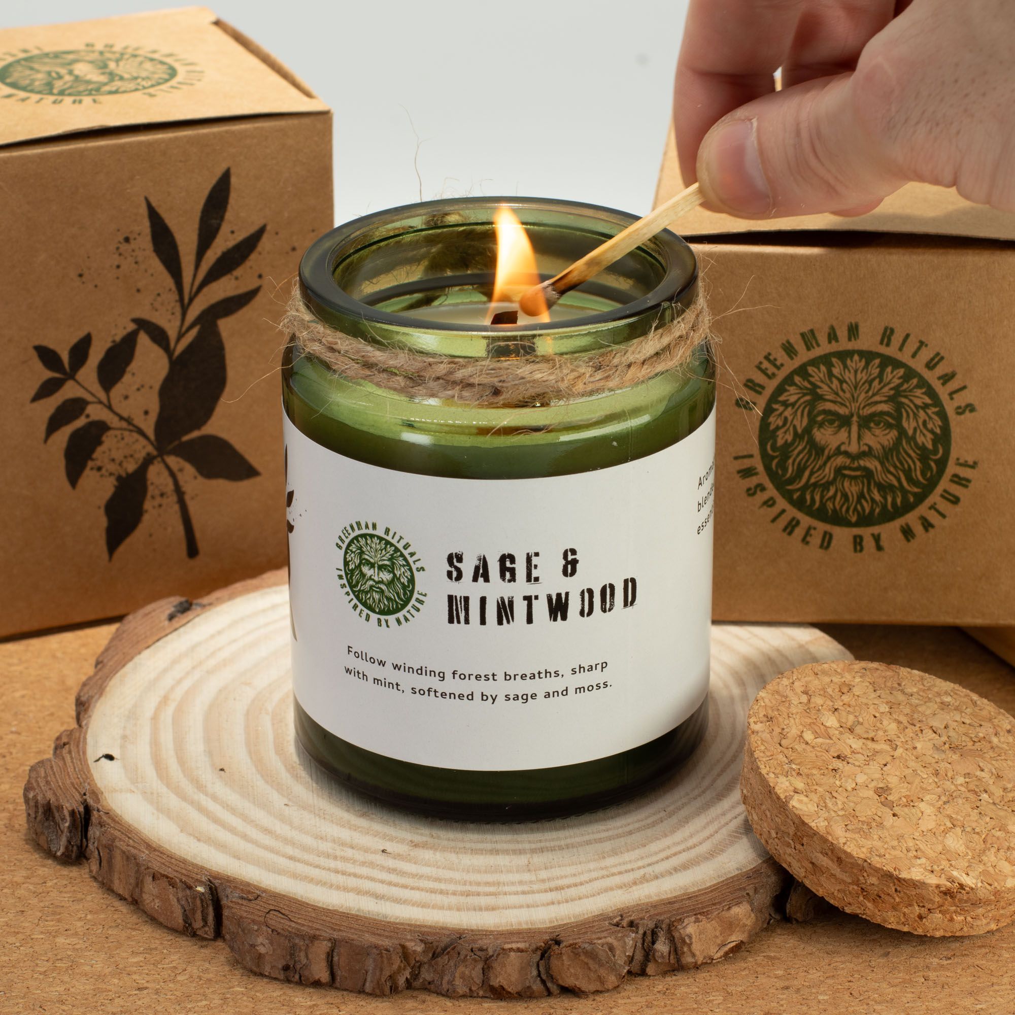 Vela de soja Greenman Woodwick - Cedro y Cítricos - Imagen 8