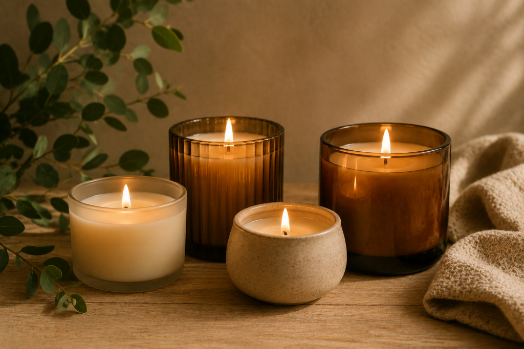 Velas aromáticas naturales para crear un ambiente cálido y relajante en el hogar