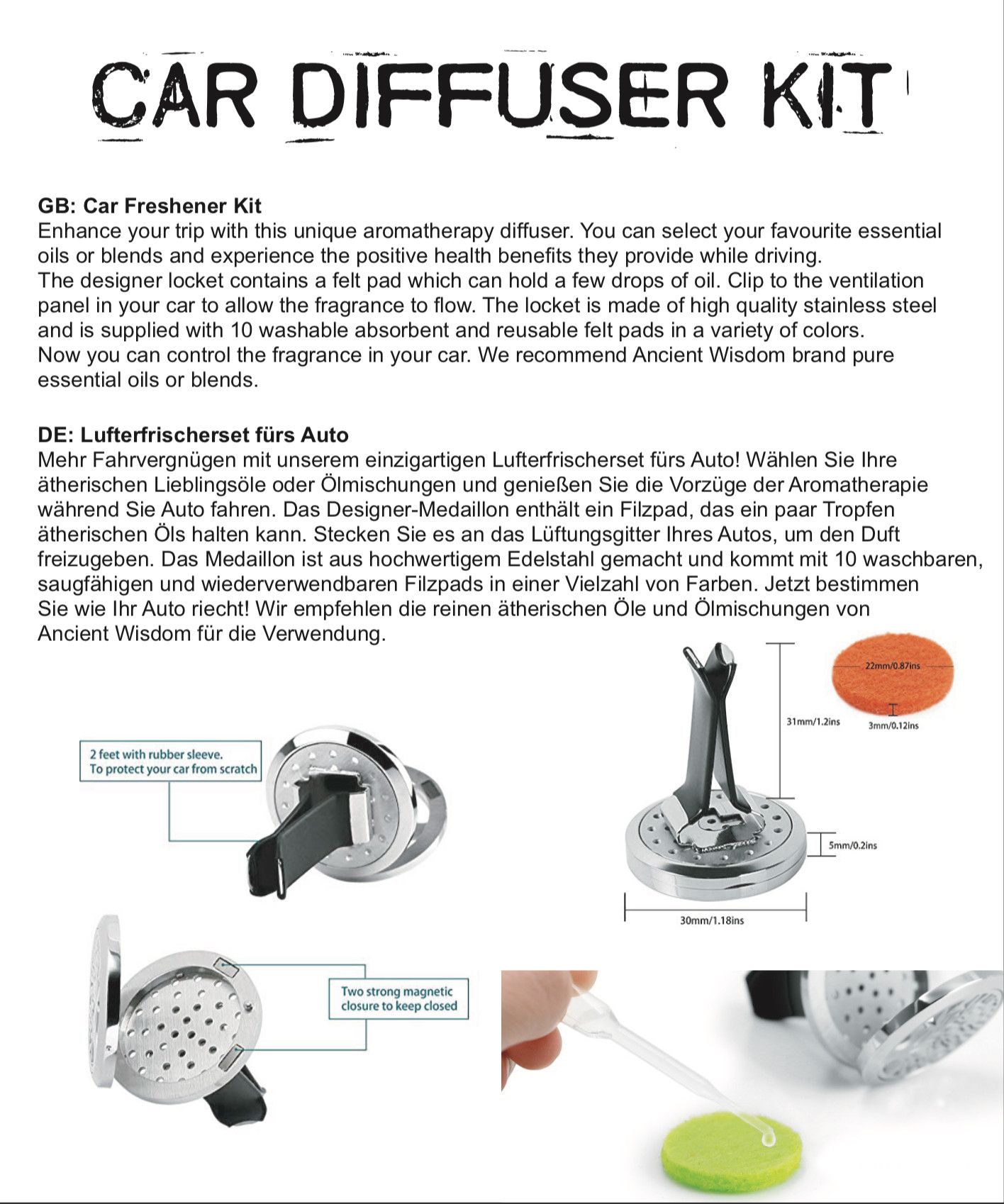 Kit difusor para coche - Alas de angel - 30mm - Imagen 7