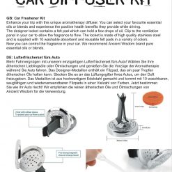 Alternative view of Kit difusor para coche - Estaño yoga chakra - 30mm