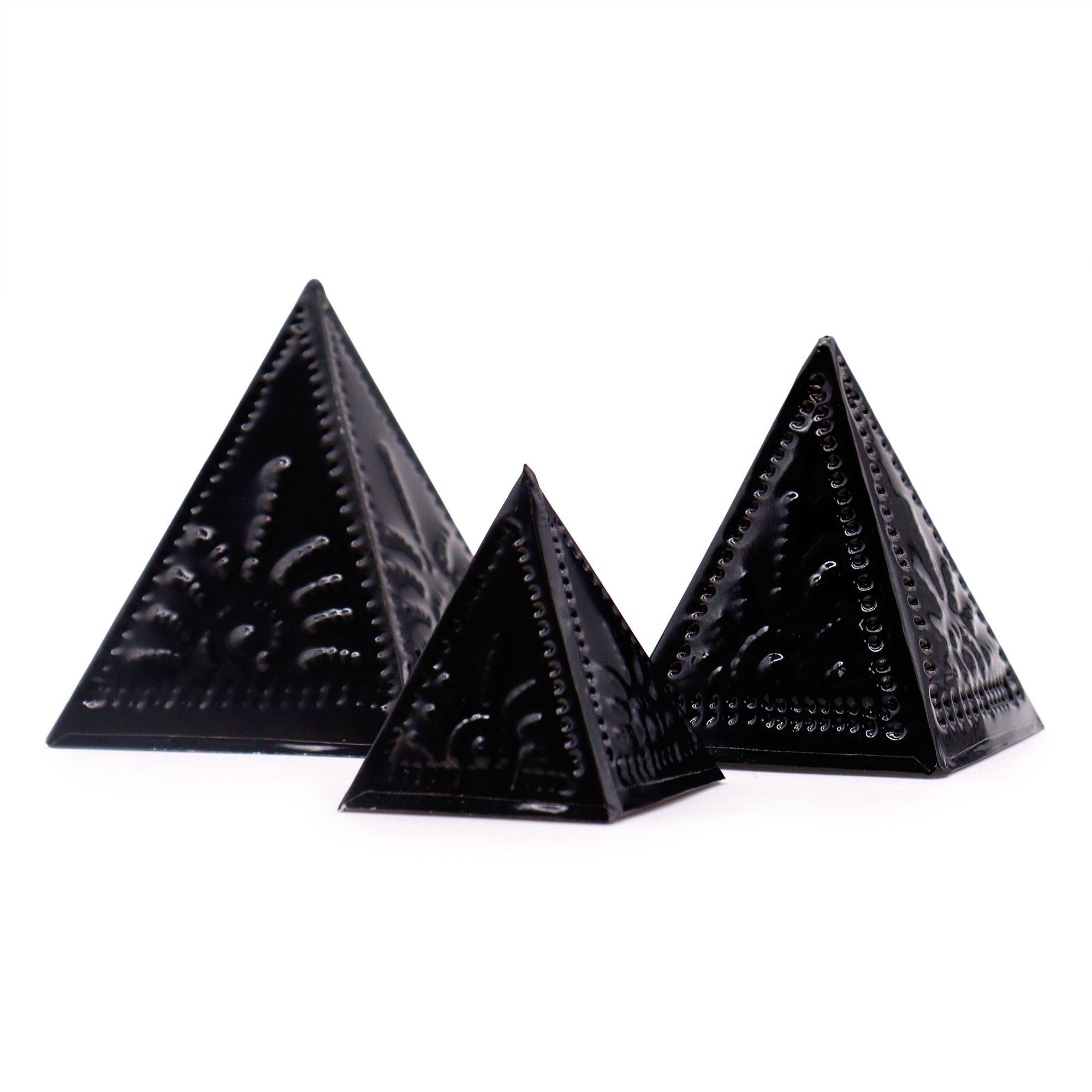 Moldes piramidales para incienso en polvo – Negro - Imagen 5