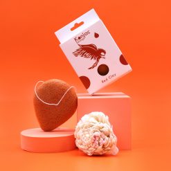 Esponja Facial Konjac con Arcilla Roja