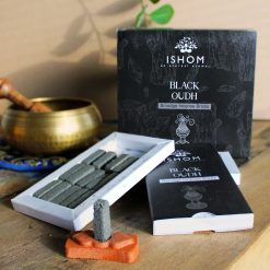 Alternative view of Ladrillos de incienso natural con quemador – Madera Negra