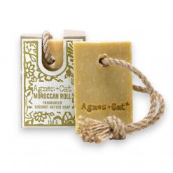 Jabón artesanal con cordón Rollo Marroquí – 150 g