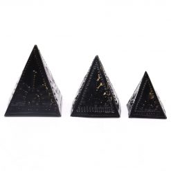 Alternative view of Moldes piramidales para incienso en polvo – Negro