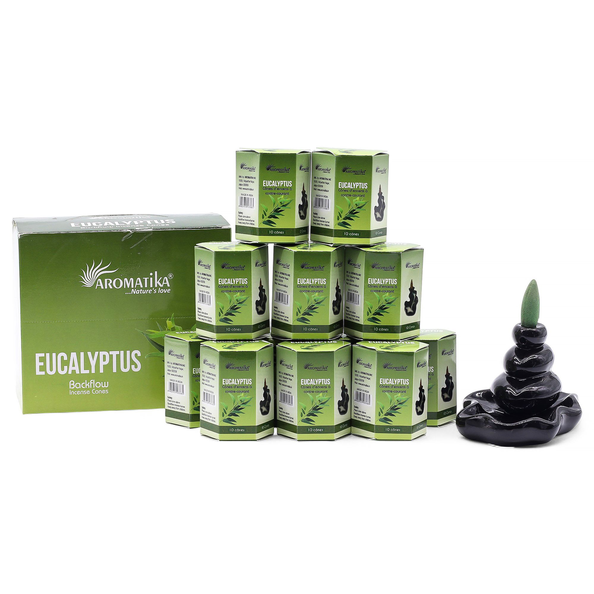 Conos de Incienso de Reflujo Aromatika Backflow – Eucalipto - Imagen 2