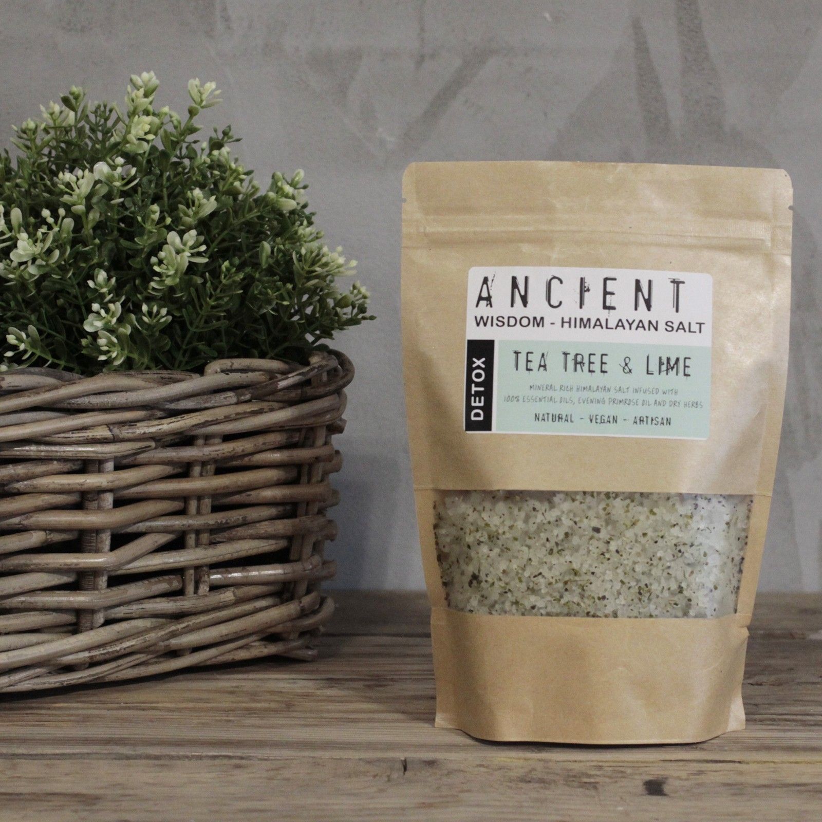 Sales de baño del Himalaya Renovación (Detox) – Árbol de té y lima – 500 g - Imagen 2