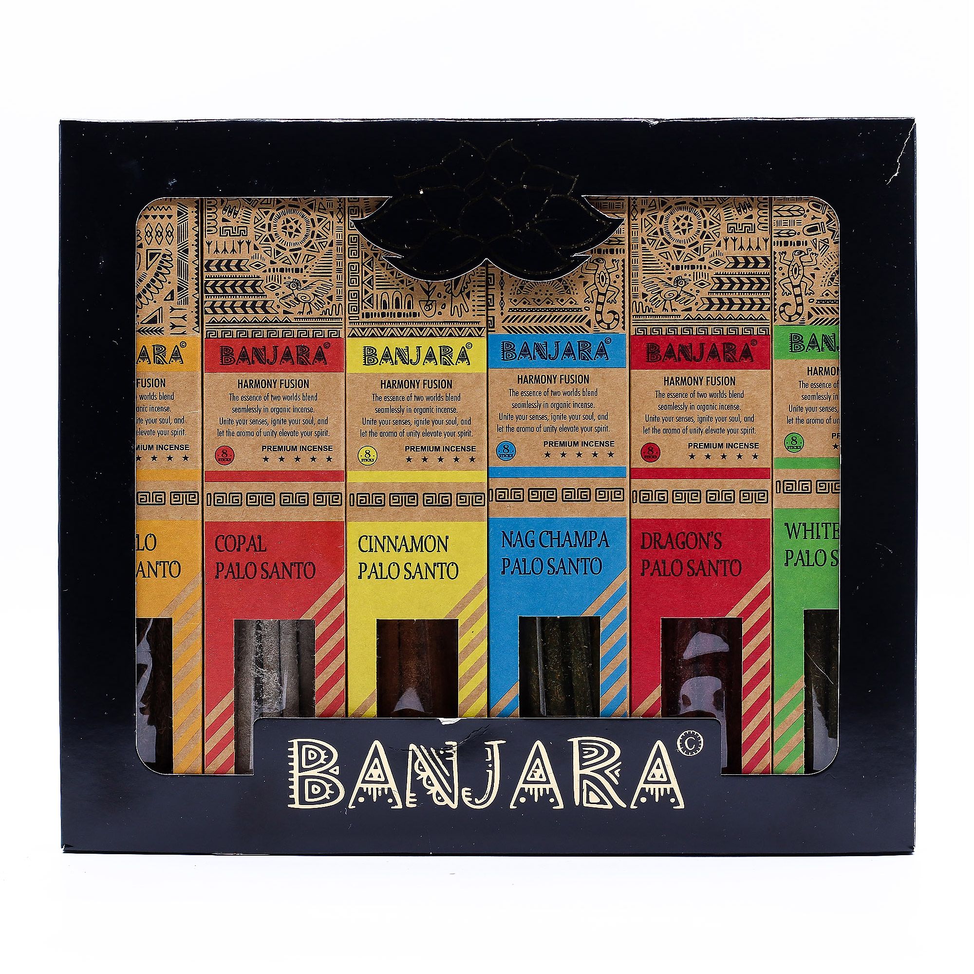 Set Banjara Palo Santo para sahumar – 6 cajas - Imagen 10