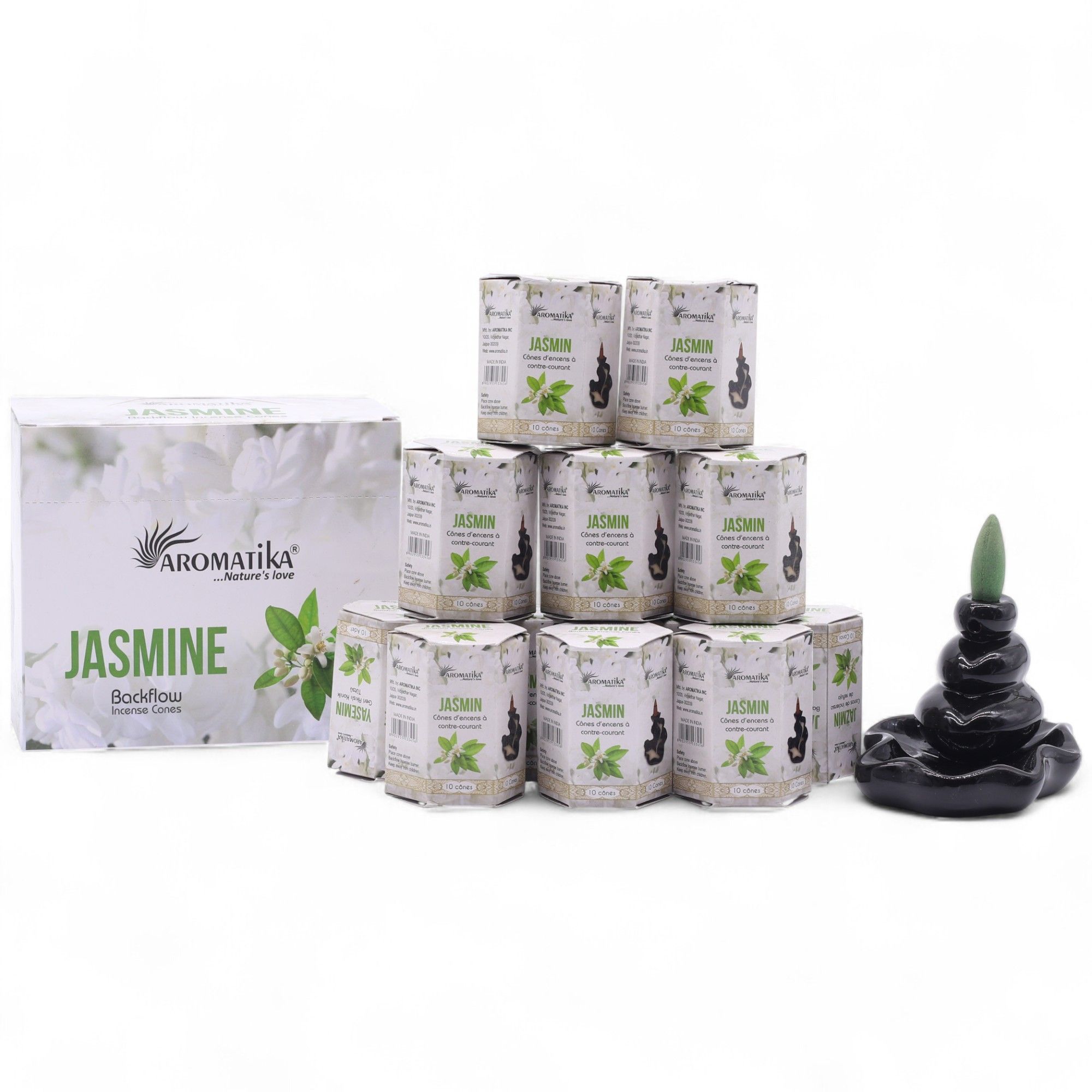 Conos de Incienso de Reflujo Aromatika Backflow – Jazmín - Imagen 2