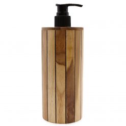 Dispensador de jabón líquido de teca – redondo