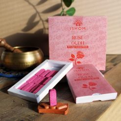 Ladrillos de incienso natural con quemador – Palo de Rosa