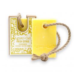 Jabón artesanal con cordón Cítricos