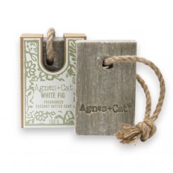 Jabón artesanal con cordón Higo Blanco