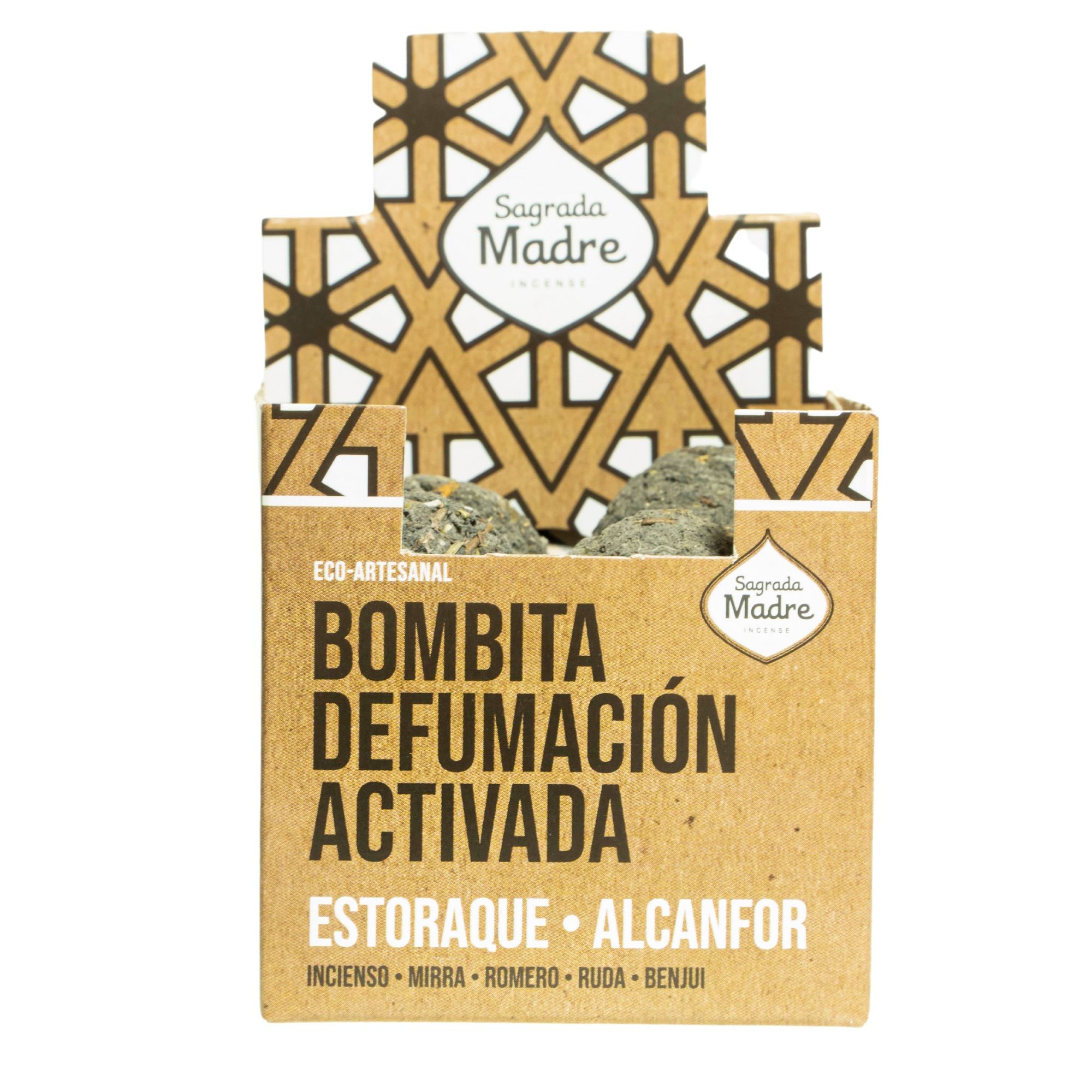 Bombitas Sagrada Madre – Estoraque y Alcanfor, 8 unidades