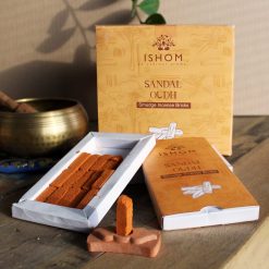 Ladrillos de incienso natural con quemador – Sándalo