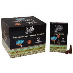 Incienso de Reflujo Tribal Soul – Salvia Blanca y Palo Santo