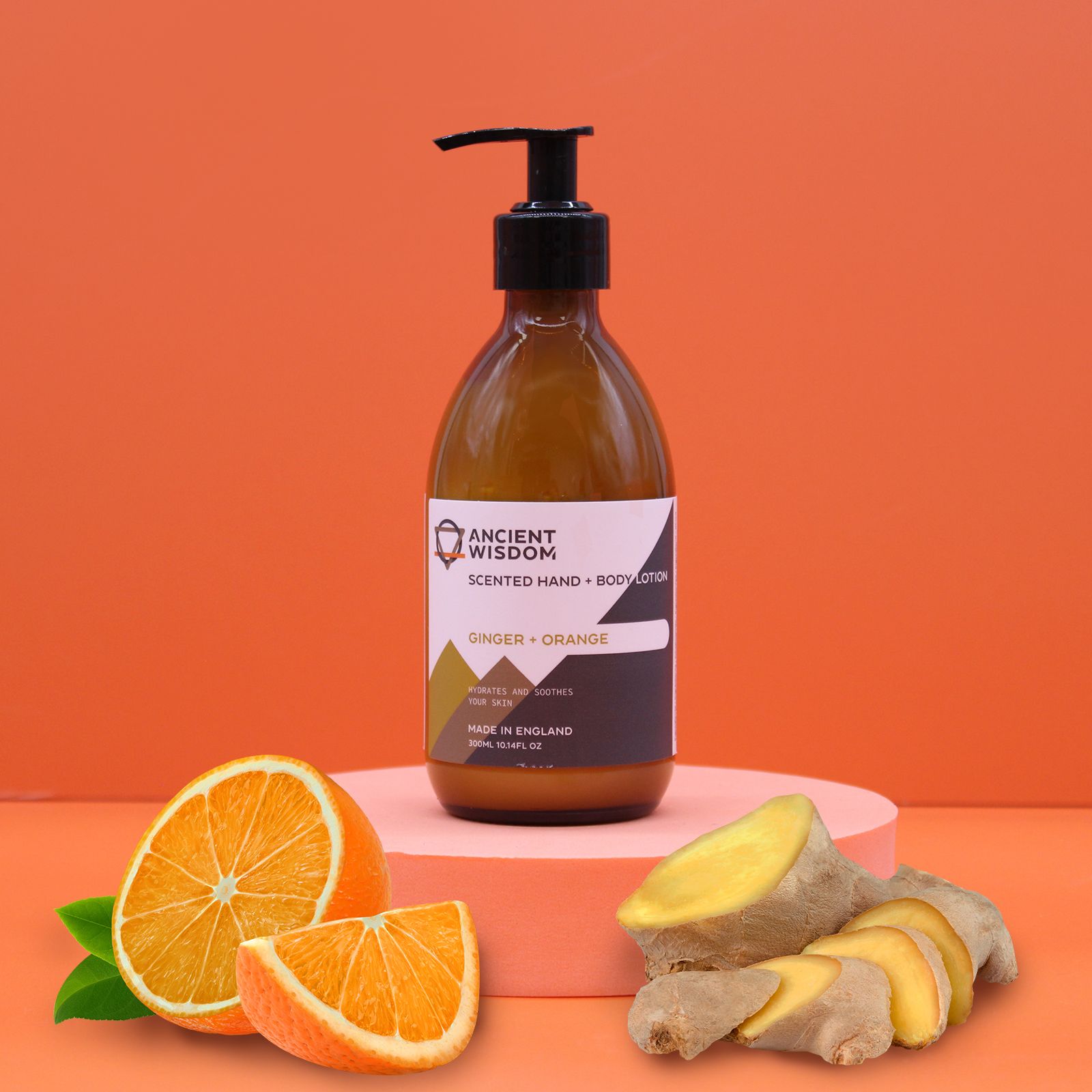 Loción Corporal de Jengibre y Naranja – 300 ml - Imagen 3