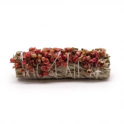 Atado de salvia blanca con semillas de pirul