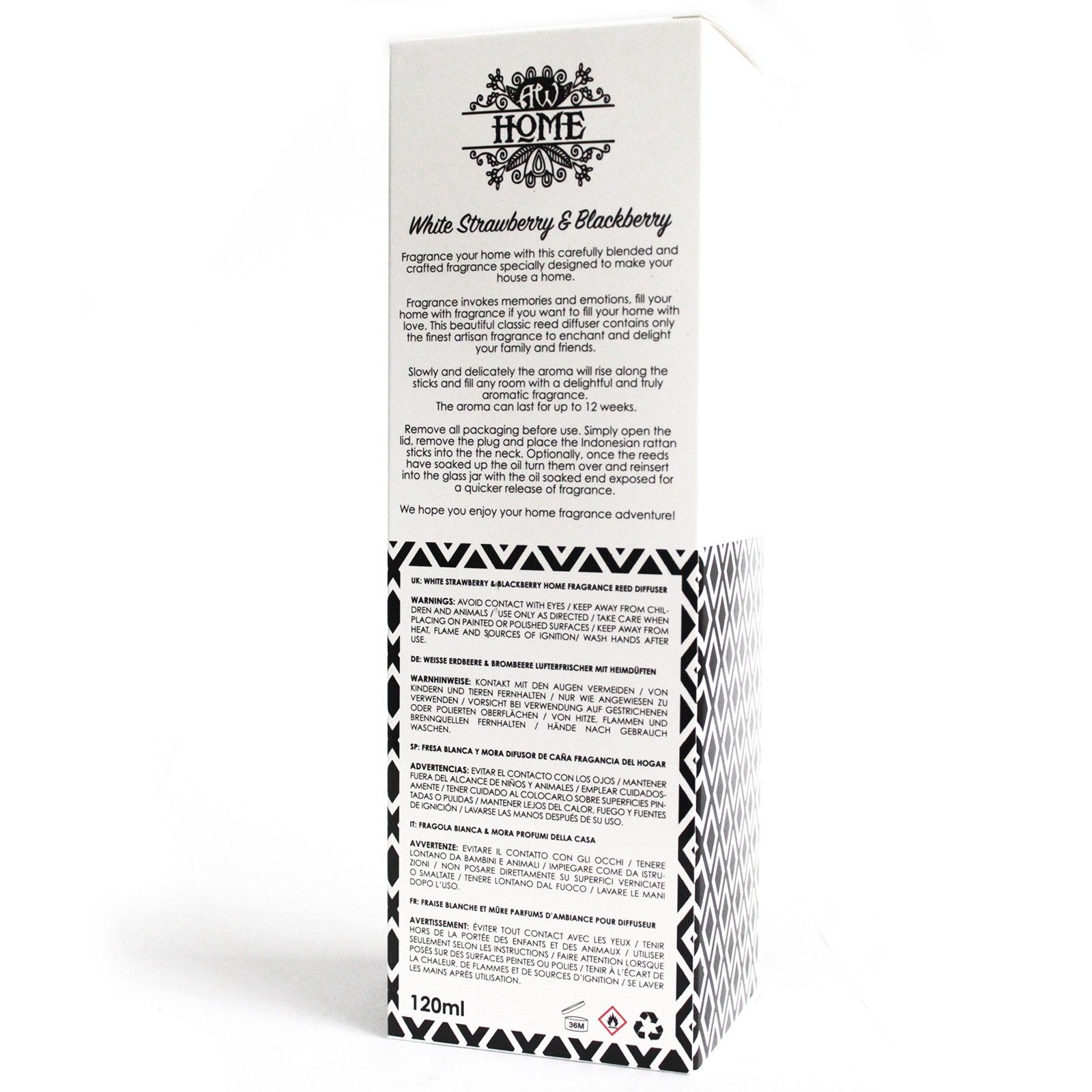 Difusor aromático 120ml - fresa blanca y frambuesa - Imagen 5