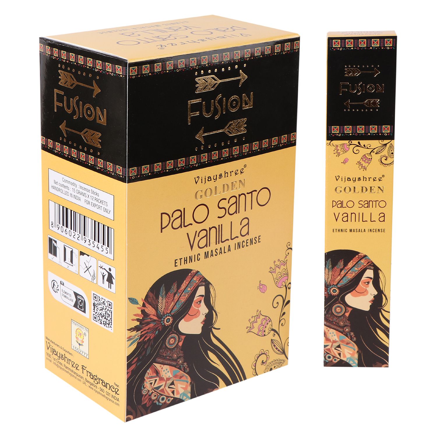 Varitas de incienso Palo Santo Dorado – Vainilla - Imagen 4