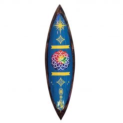 Portaincienso esmaltado de madera de mango Mandala