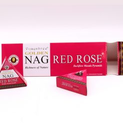 Alternative view of Conos de Incienso Jumbo Dorado Nag - Rosa Roja Reflujo 42g