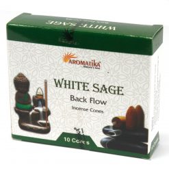 Conos de Incienso de Reflujo Aromatika – Salvia Blanca
