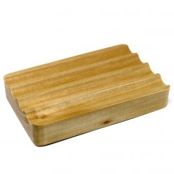 Alternative view of Jabonera de madera hemu acanalada