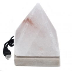 Lámpara de sal USB blanca Pyramid - 9 cm multicolor