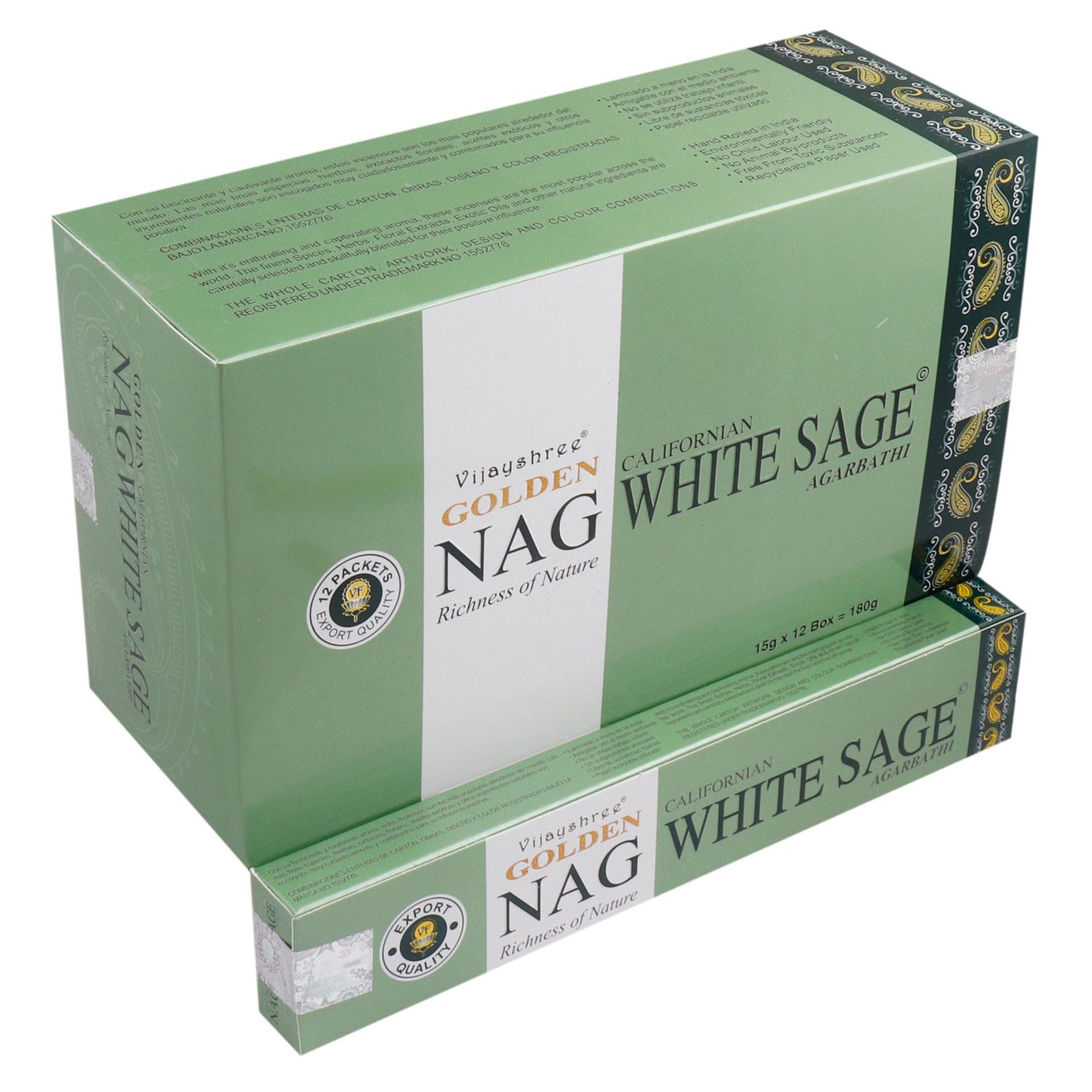 Varitas de incienso Golden Nag – Salvia Blanca - Imagen 2