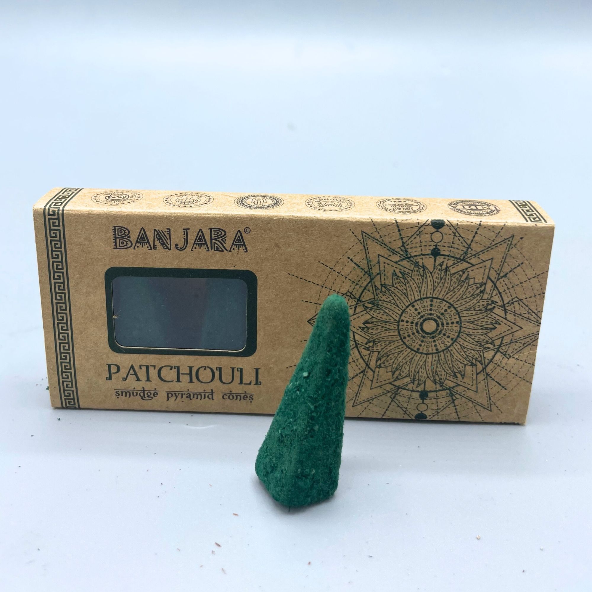 Conos piramidales Banjara Smudge – Pachulí - Imagen 2