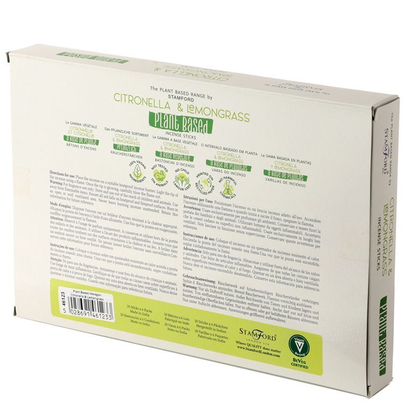 Varitas de incienso Stamford a base de plantas – Citronela y Hierbaluisa - Imagen 3