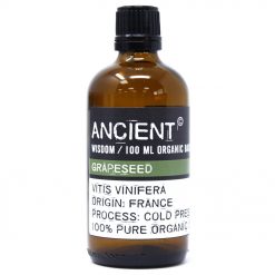 Aceite vegetal orgánico de semilla de uva