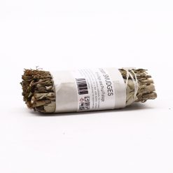 Alternative view of Atado de salvia blanca con follaje de pirul