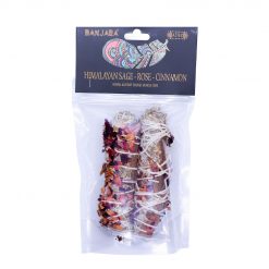 Atados Banjara de Salvia del Himalaya, Rosa y Canela