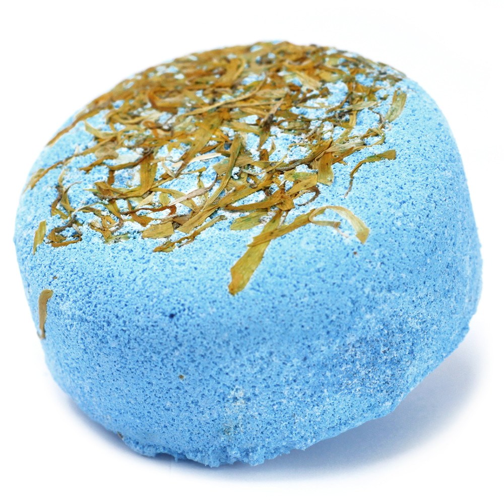 Bomba de baño floral de manzanilla, salvia y vainilla
