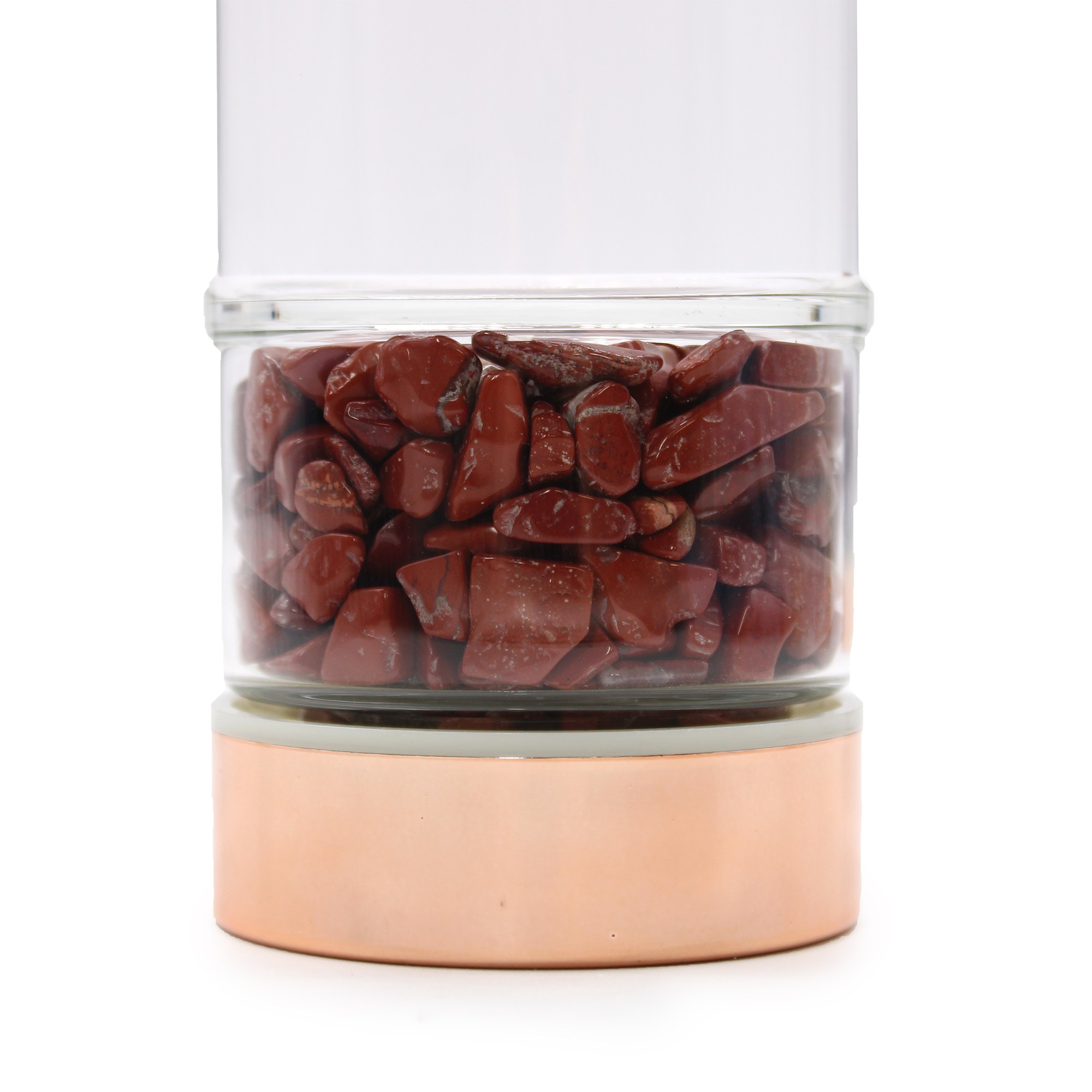 Botella infusora de té con jaspe rojo - Imagen 2